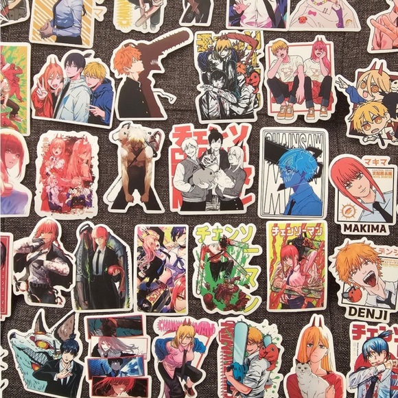 Chainsaw Man Anime Sticker Set of 50 pcs Japanese Anime - Picture 4 of 5